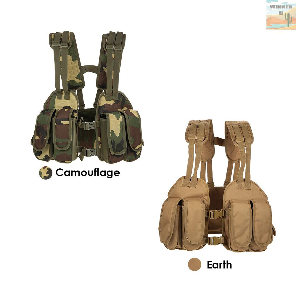 🏆WinnerYou Outdoor Tactical Chest Rig Adjustable Padded Modular Military Vest Mag Pouch Magazine Holder Bag Platform