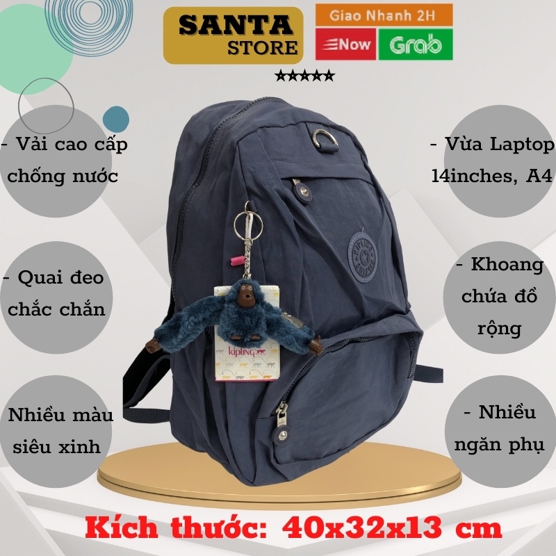 Balo nữ đẹp đi học Kipling SANTA STORE KL2066 thời trang Hàn Quốc Ulzzang cao cấp giá rẻ cá tính nhiều màu xinh xắn