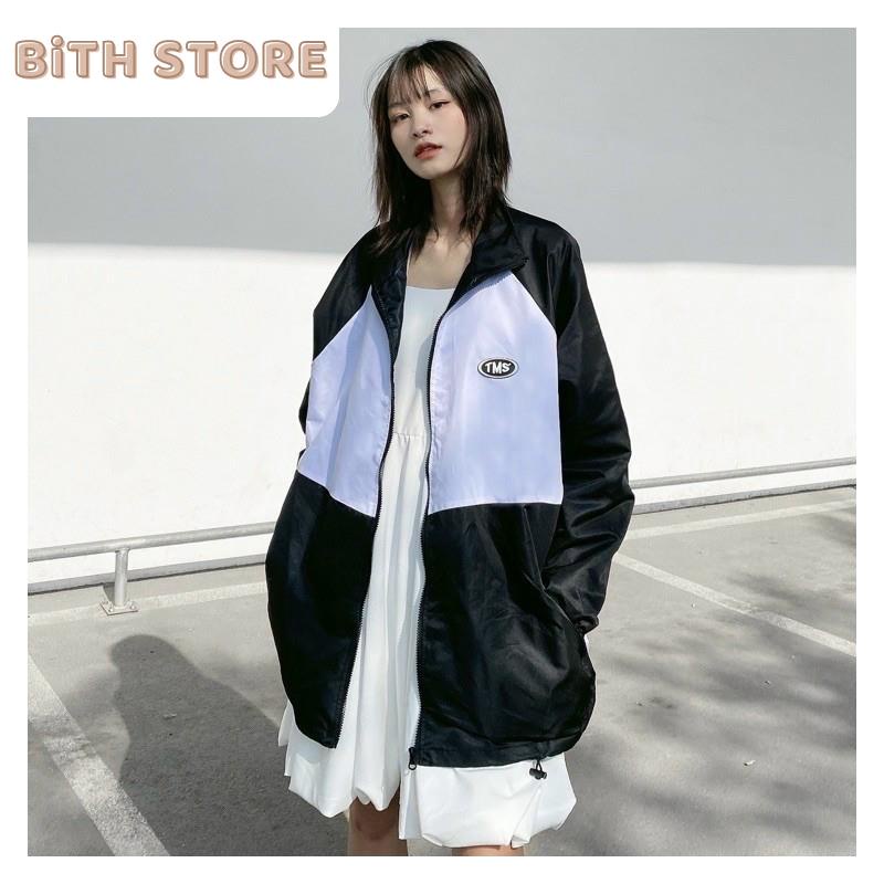 Áo khoác dù 2 lớp MIDSIDE logo TMS chất dù ngoại chống nắng tốt