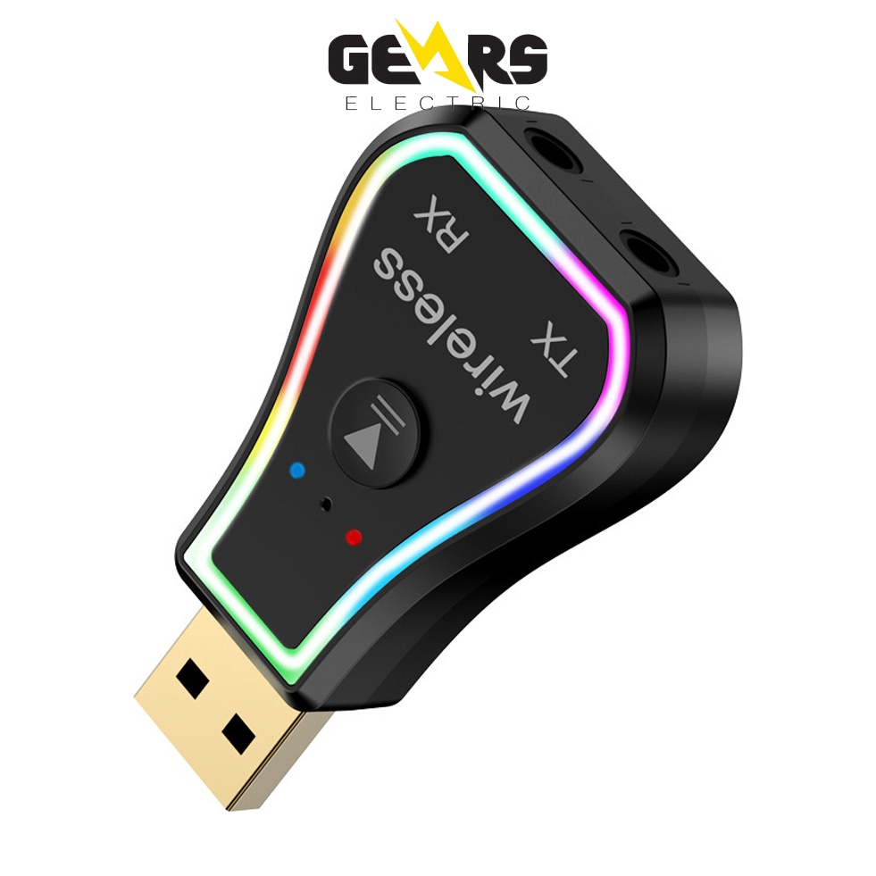 Bộ Thu Phát Âm Thanh Không Dây Bluetooth 5.0 Cho Xe Ô Tô Máy Tính, TV Đèn LED RGB Bluetooth TR31 GEAR79