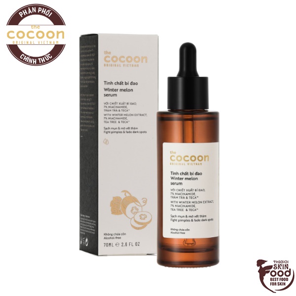Tinh Chất Kiểm Soát Bã Nhờn, Dưỡng Sáng Da Chiết Xuất Bí Đao The Cocoon Winter Melon Serum 70ml