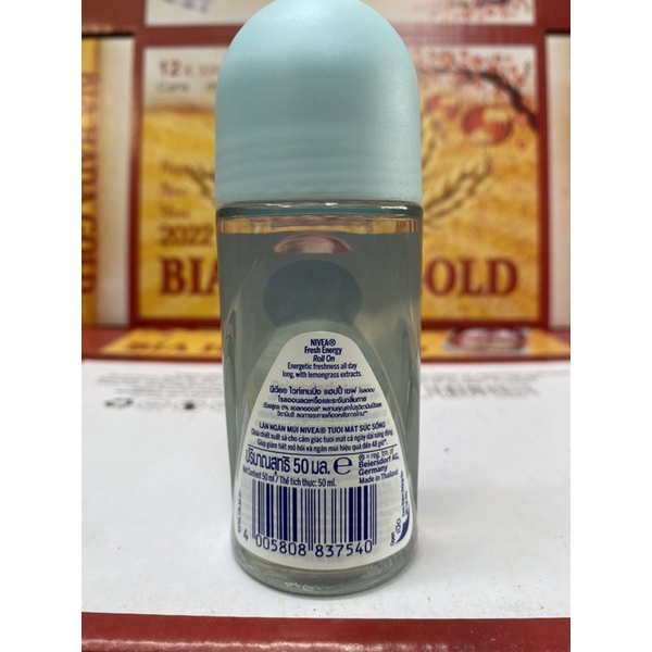 Thông tin Lăn ngăn mùi Nivea Energy Fresh Tươi mát Mịn màng chai 50ml