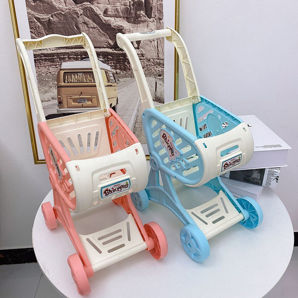 Đồ chơi xe đẩy siêu thị mini cho bé màu sắc dễ thương - đồ chơi ở nhà cho trẻ