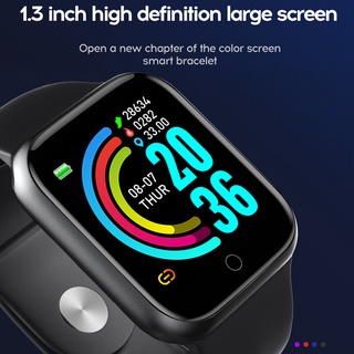 Đồng hồ đeo tay thông minh Y68 chống nước ghép nối Bluetooth hỗ trợ theo dõi nhịp tim cho Iphone Xiaomi