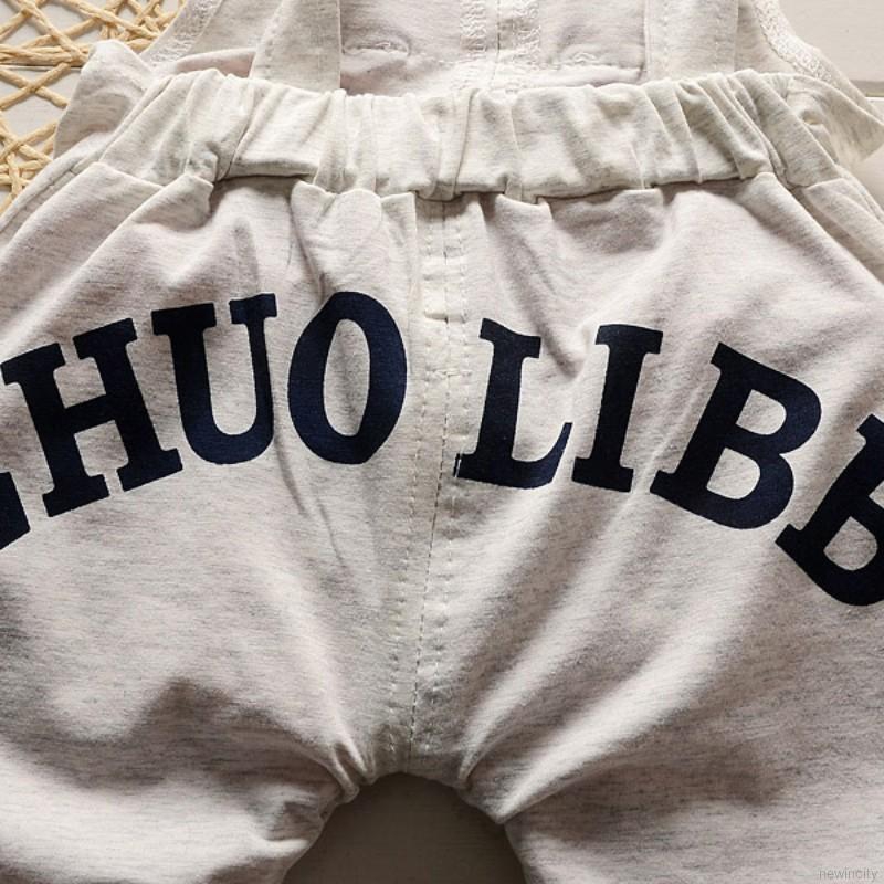 Set áo thun kẻ sọc + quần yếm hình gấu trúc cho bé