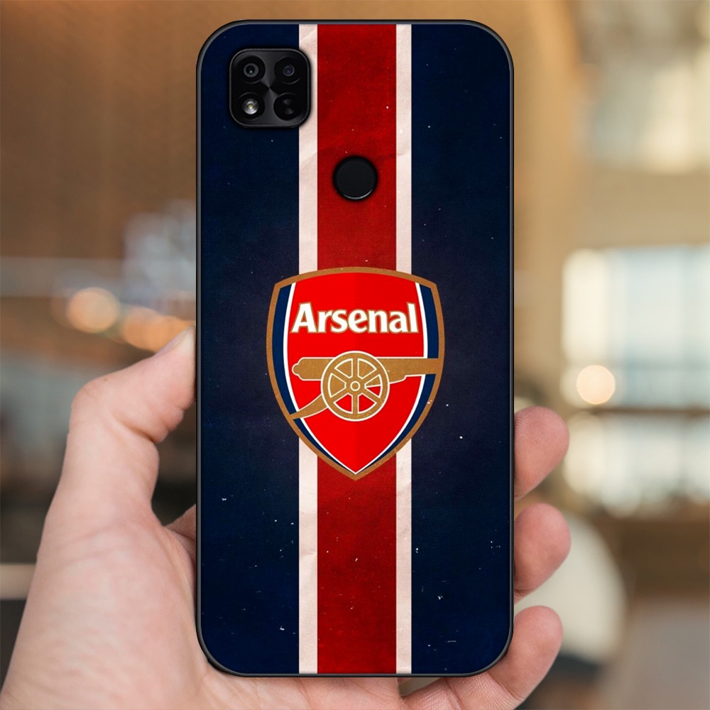 Ốp lưng Xiaomi Redmi 10A viền đen in hình Arsenal FC