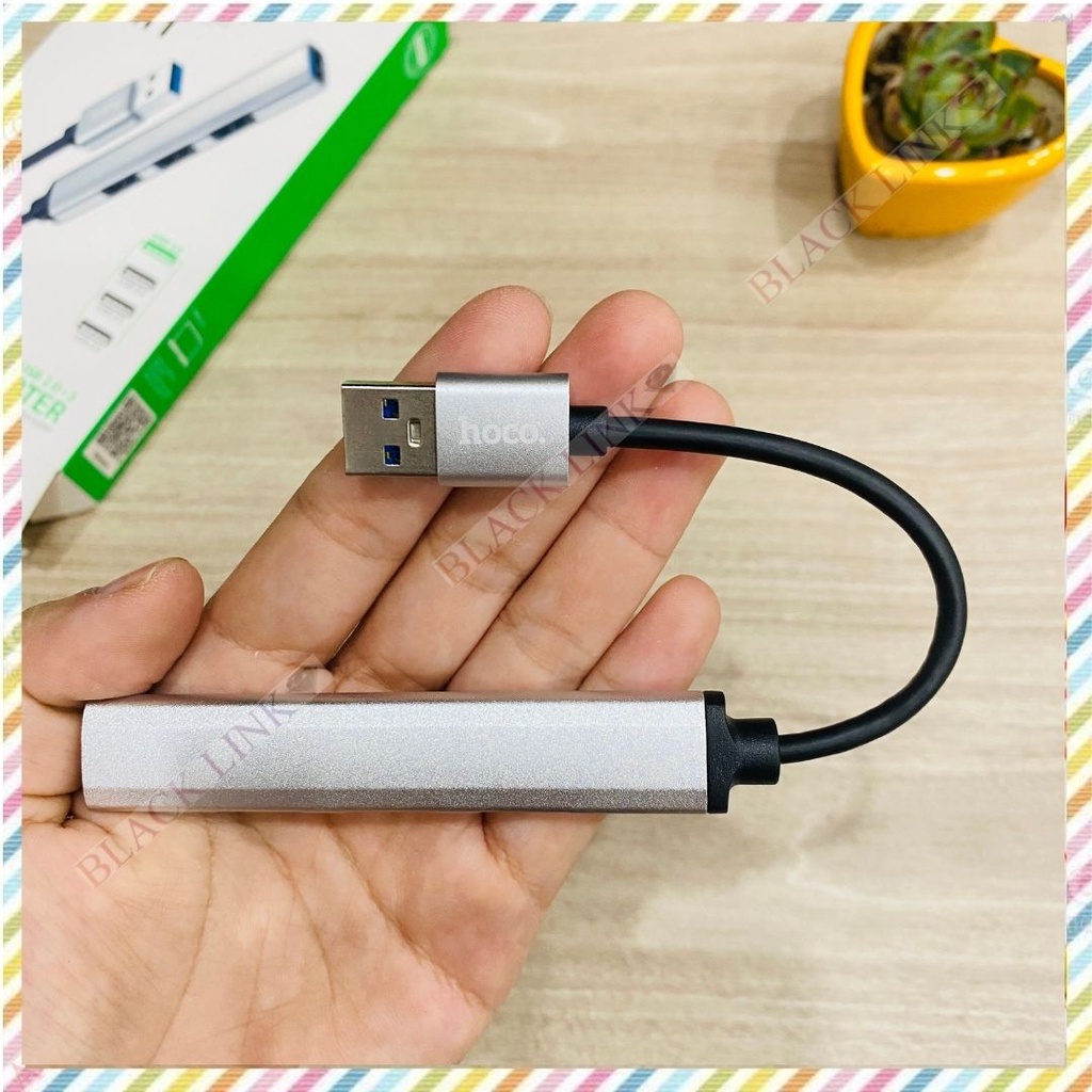 Bộ HUB Bộ Chia Cổng Hoco HB26 4in1 USB sang 4 cổng USB 3.0 Truyền Dữ Liệu Nhanh Tương Thích Mọi Hệ Điều Hành
