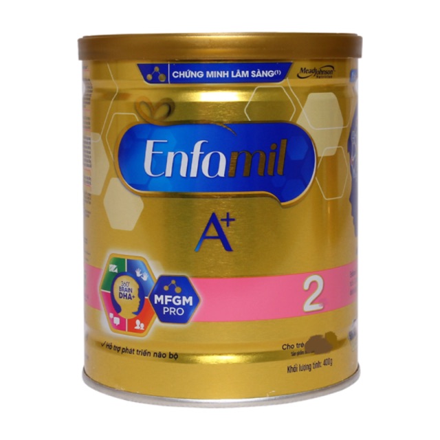 Sữa bột Enfamil A+ 2 DHA+ và MFGM Pro 400g