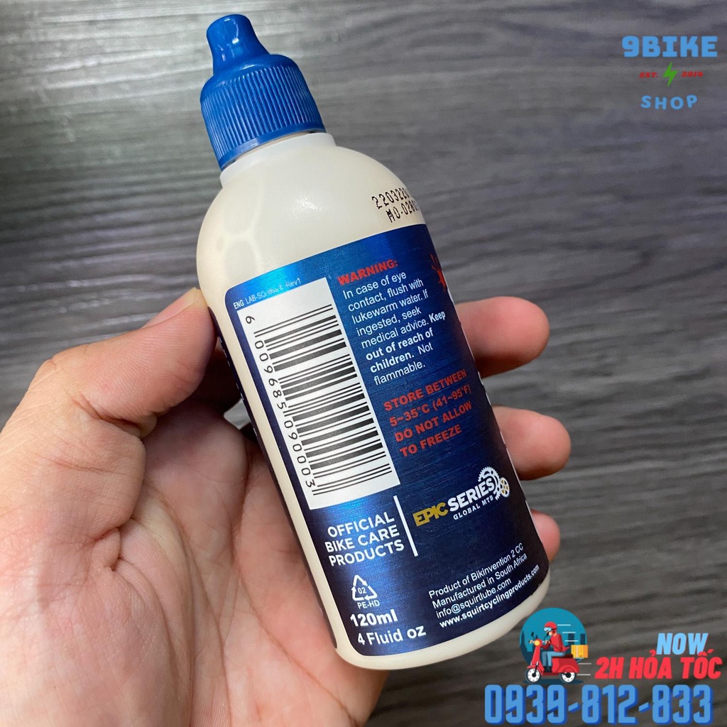 NHỚT SÊN XE ĐẠP CHAIN LUBE SQUIRT 120ML