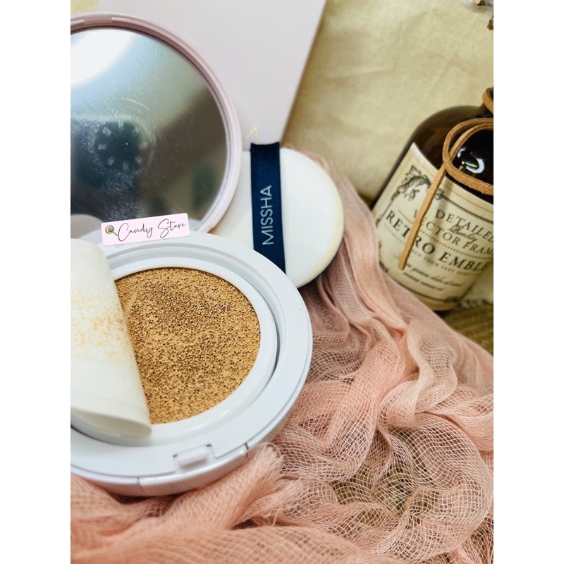 Phấn nước Missha Magic Cushion Cover Lasting SPF50+ PA+++ - Hồng tone 21,23