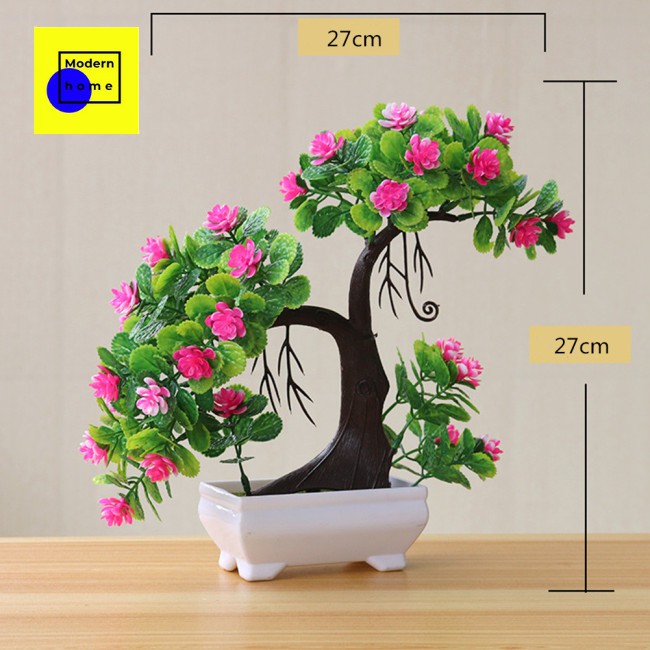 Cây Bonsai Giả Để Bàn Trang Trí