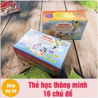 Bộ thẻ học sinh song ngữ 16 chủ đề cho bé