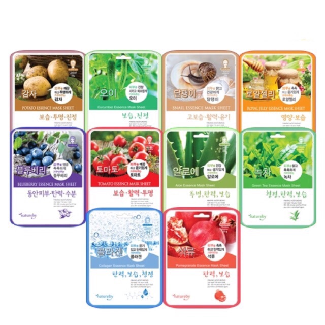 combo 5 mask Natureby Hàn Quốc 23g