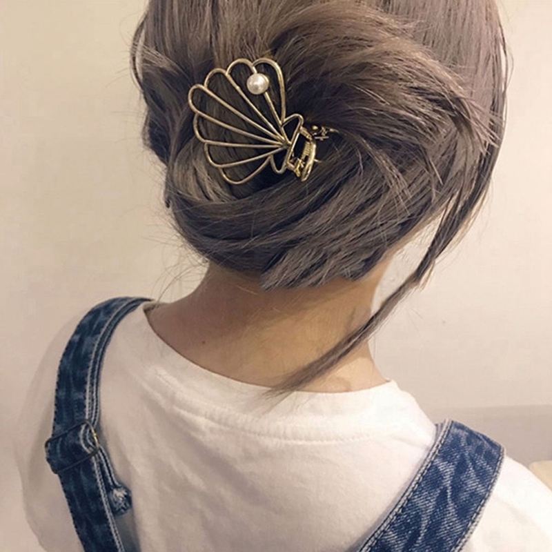 Kẹp tóc càng cua bằng kim loại thời trang cho nữ