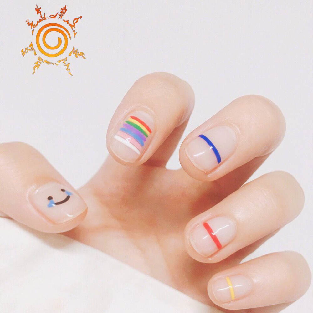 [Hàng mới về] Nhãn dán trang trí móng tay tự dính chống thấm nước lâu trôi kiểu Hàn xinh xắn hợp thời trang