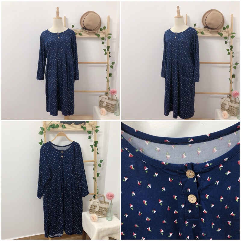 Đầm vin hoa babydoll đầm bầu hiệu ZaaRa 2hand BIG SIZE