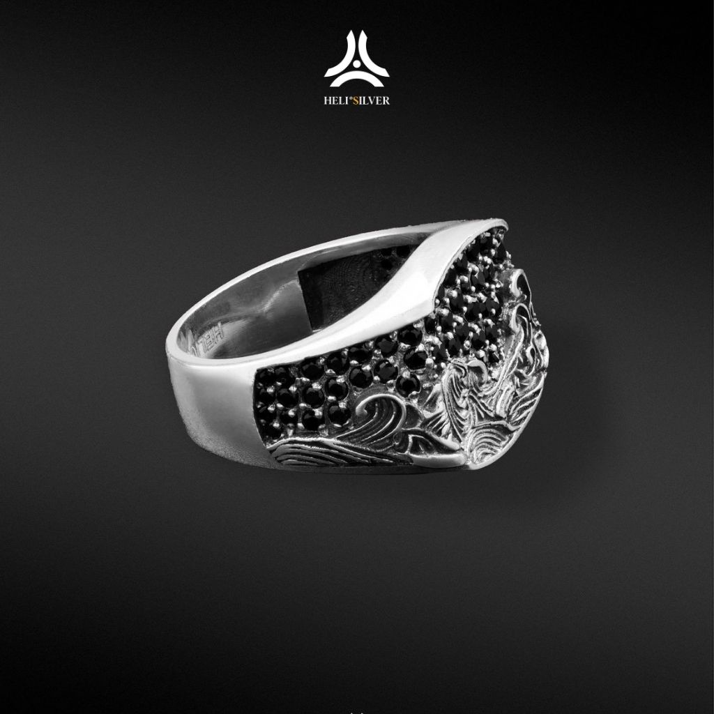 Nhẫn bạc nam, nữ HeliSilver NAMI RING Helios Original S925