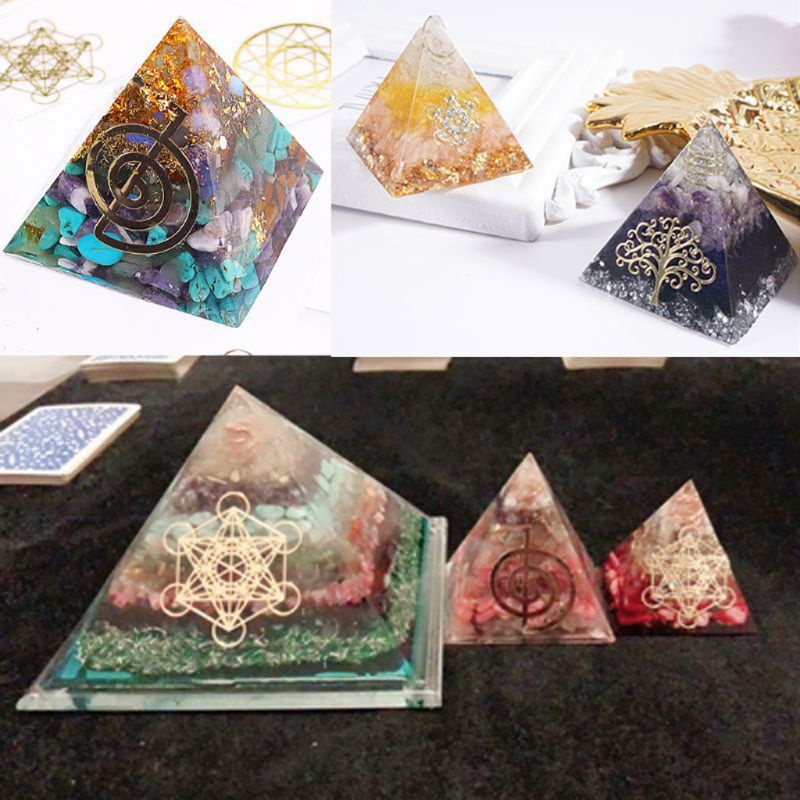 Miếng Dán Orgonite Bằng Nhựa Resin Đồng Dùng Làm Trang Sức DIY