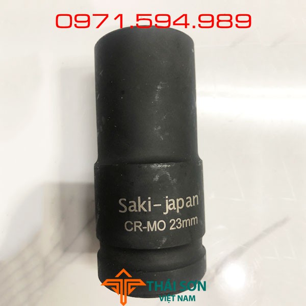Đầu khẩu, Đầu típ khẩu 3/4 ĐEN CAO CẤP ,NHẬT BẢN, chiều dài 8cm, mở kích thước từ 17 đến 26.  Thép siêu cứng, độ bền cao