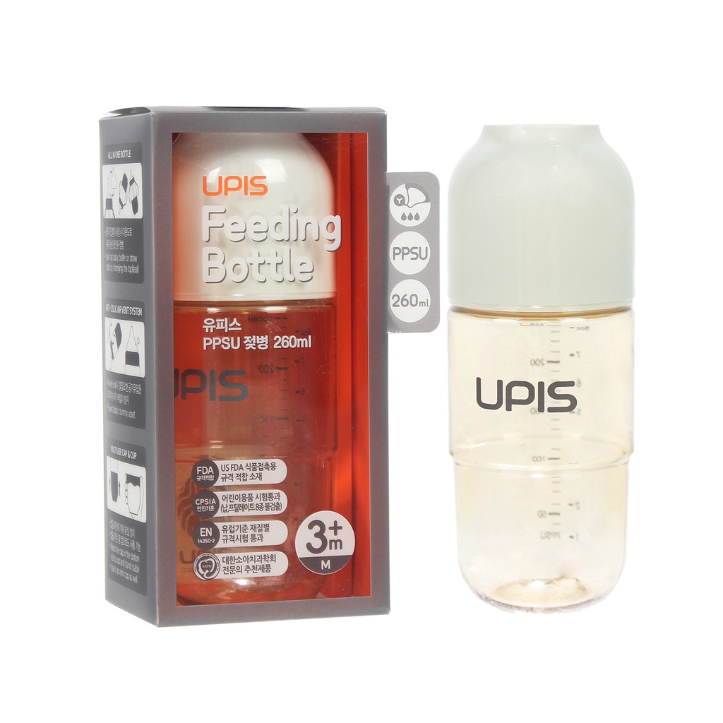 Bình sữa Upis Premium PPSU 260ml