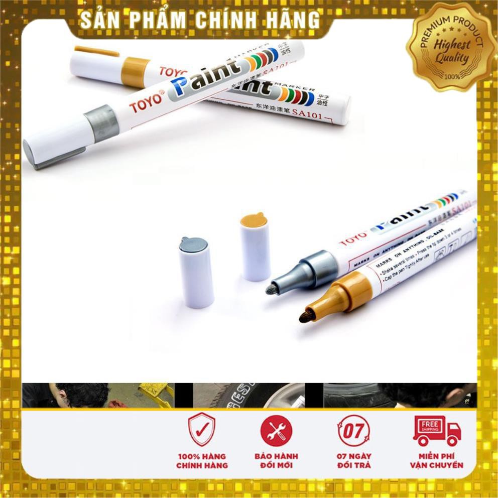 Bút Sơn Toyo Paint Marker - Trang Trí, Vẽ Ký Hiệu Lốp ôtô, Xe Máy, Xe Đạp/ Vẽ Bề Mặt Gỗ, Kim Loại, Nhôm, Kính...