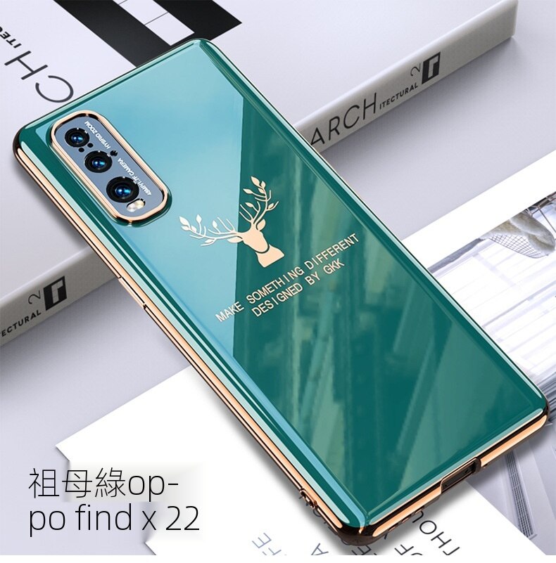 Thời Trang Ốp Điện Thoại Mạ Điện Họa Tiết Sừng Nai Cho Oppo Find X2 Pro Bảo Vệ | BigBuy360 - bigbuy360.vn