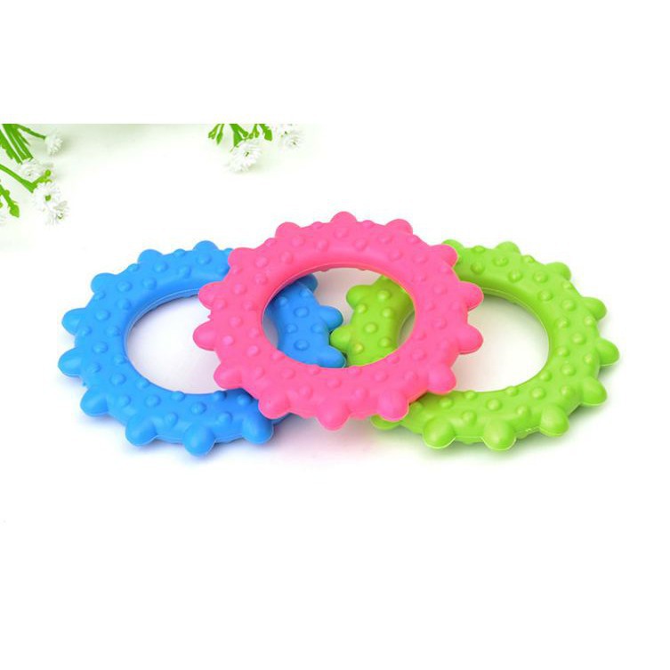 [RẺ VÔ ĐỊCH] Đồ chơi vòng mặt trời luyện răng cho Pet, làm từ cao su nhiệt dẻo (TPR)