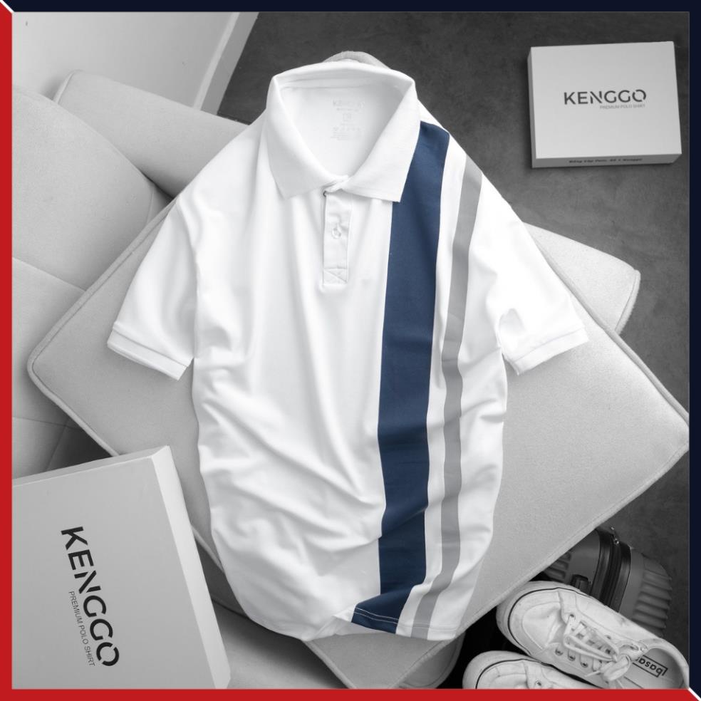 Áo Polo nam cổ bẻ phối VERTI vải cá sấu Cotton xuất xịn,chuẩn form, sang trọng - thanh lịch - KENGGO