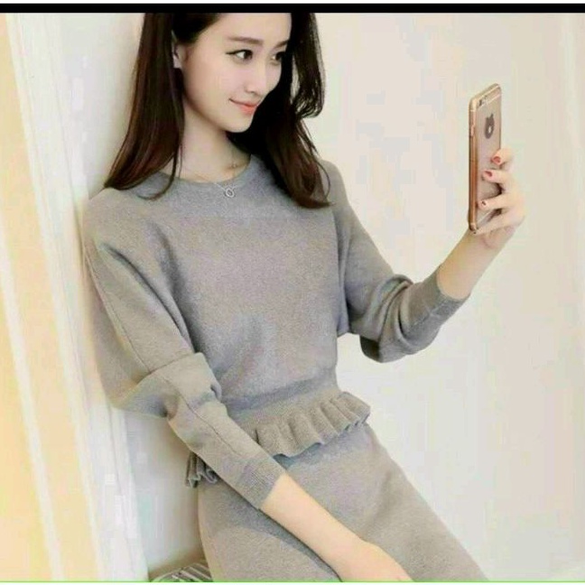 Áo thun tay dài  bo vạt viền bèo (A15