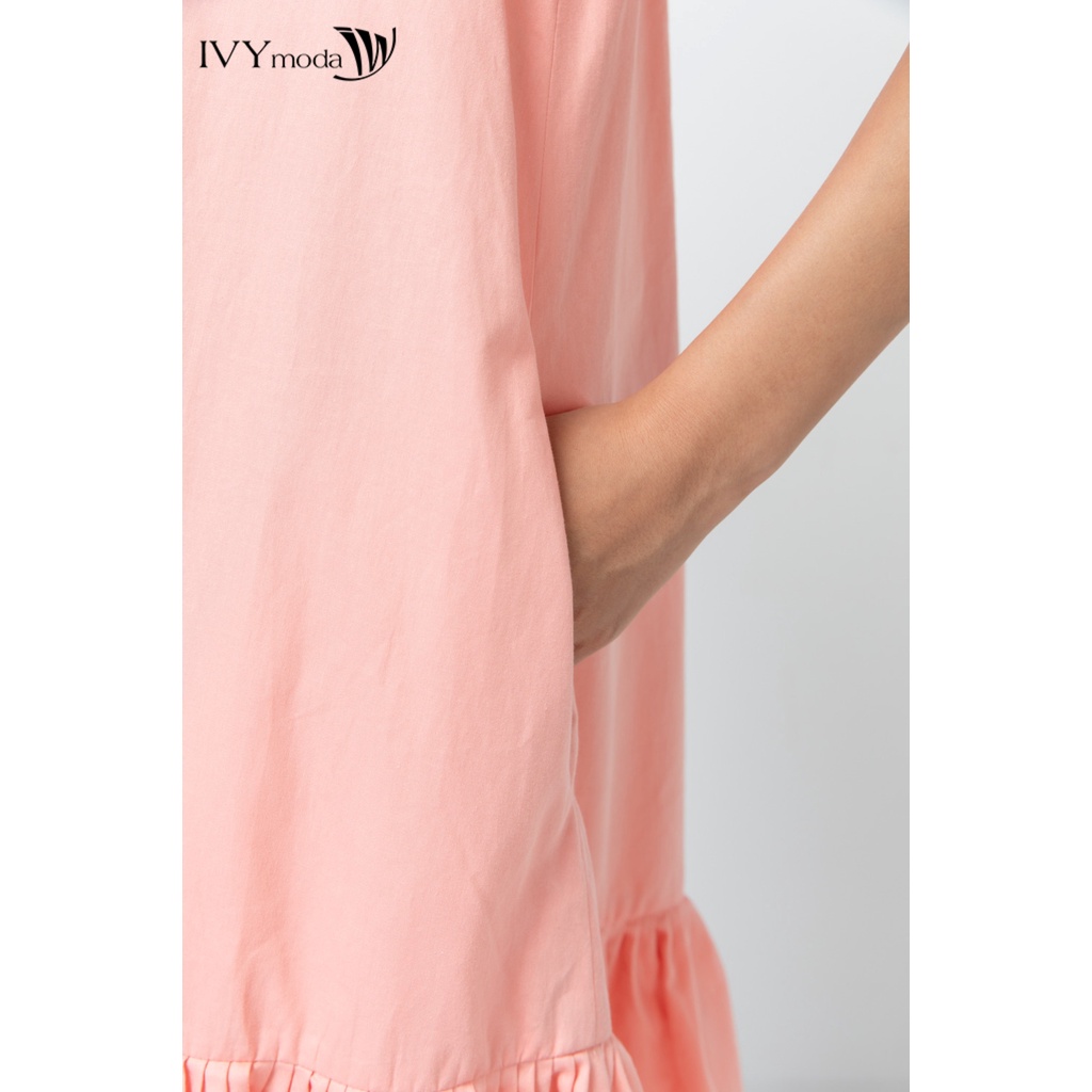 Đầm suông tay bèo nữ IVY moda MS 47B8694