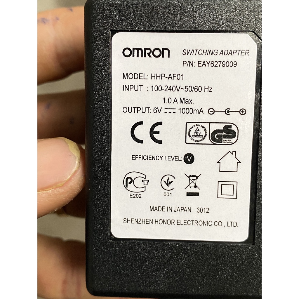 Adapter sạc máy đo huyết áp OMRON 6V 1A xịn chính hãng