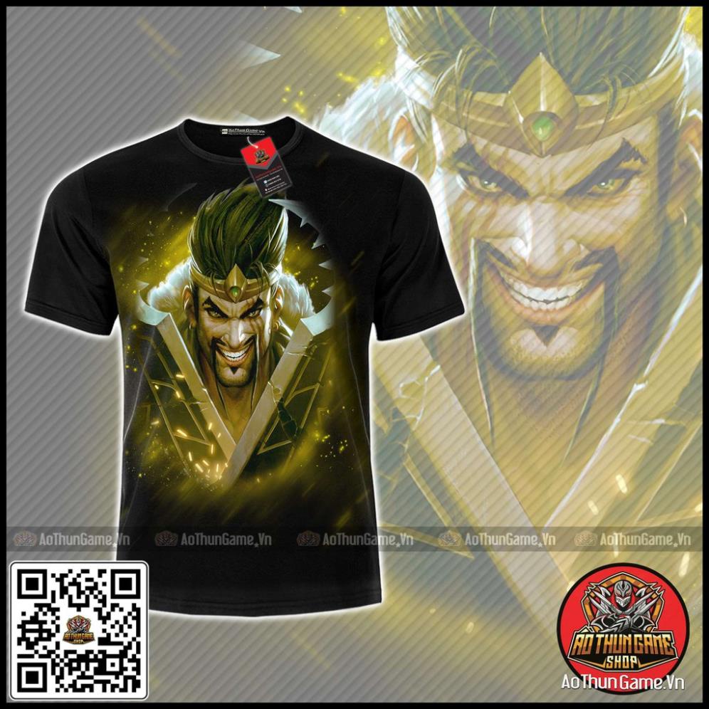 ☘️ Áo liên minh huyền thoại Draven xạ thủ cực đẹp (3D Đen) Áo đấu Game Tốc Chiến LMHT LoL ☘️ (Shop AoThunGameVn) *