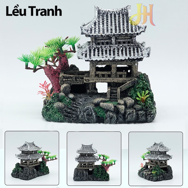 Mô hình Xác Tàu Thuyền Đắm - Thùng Gỗ Mục - Xác Máy Bay - Ô Tô Tiểu Cảnh Trang Trí Bể Cá Non Bộ Bể Cá Mini