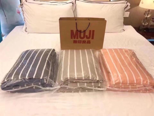 [XẢ GIÁ SỈ] Chăn Muji kẻ sọc mẫu mới 2019 _ Giá Bán Sỉ Lẻ