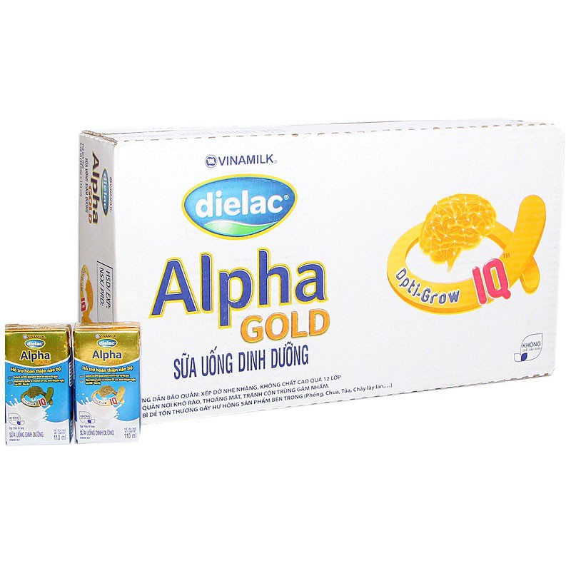 Sữa Bột Pha Sẵn Dielac Alpha Gold, 180ml (Date mới)
