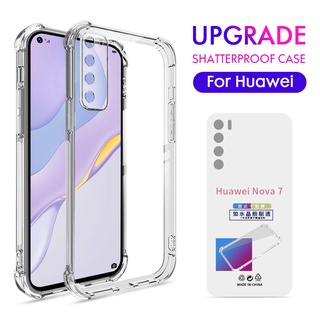 Ốp Lưng Trong Suốt Crystal Bảo Vệ Camera Chống Sốc Cho Huawei P20 P30 Lite P40 Pro Nova 8i 8 5T 7 Se 7i Y7 Pro Y9 Prime 2019 Y9S Y6S Y7A