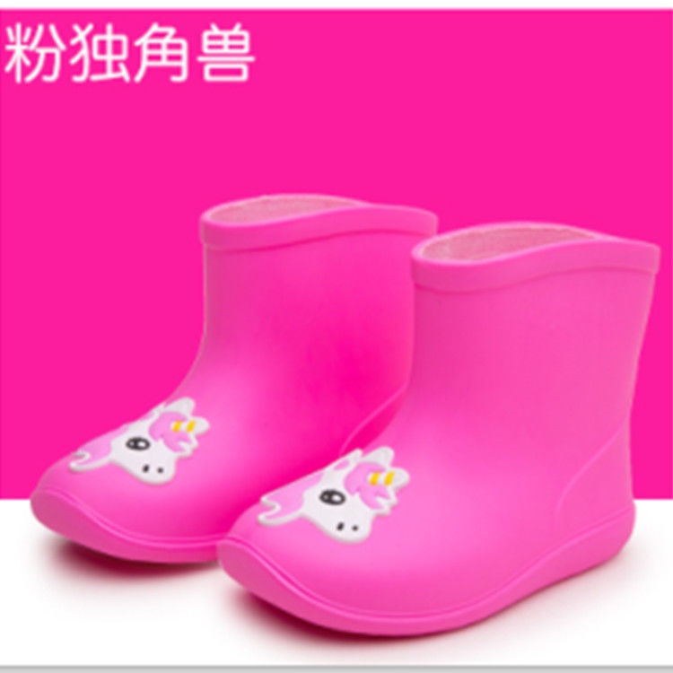 Giày Bốt Đi Mưa Chống Trượt Không Thấm Nước Hình Chú Vịt Vàng Dễ Thương Cho Bé