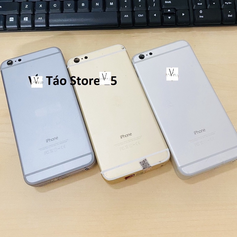 Vỏ zin 6Plus trắng, vàng, xám