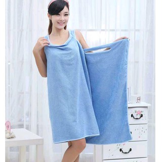 Khăn Tắm Bằng Sợi Microfiber Màu Xanh Dương Dha-089