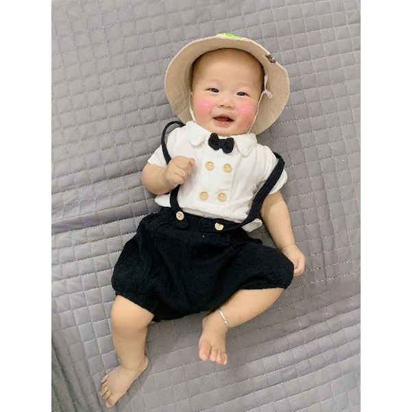 Set đồ hoàng tử cho bé trai chụp hình sinh nhật phong cách Hàn Quốc