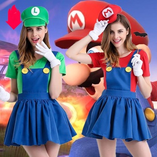 Super mario cosplay anime trò chơi đồng phục cosplay mario halloween trang phục mario trang phục