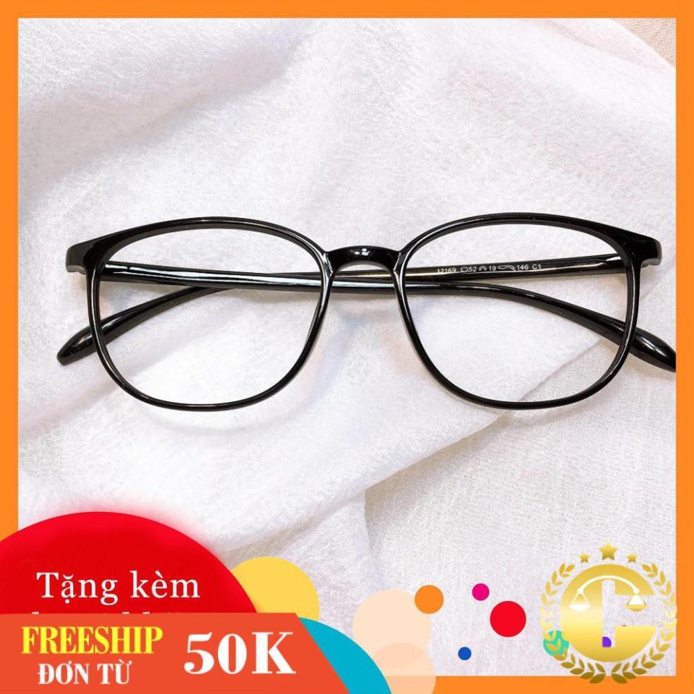 Gọng kính tròn 12169 -gọng kính giả cận thời trang nhận cắt mắt cận viễn loạn