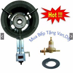 Bếp ga công nghiệp tặng kèm van dây