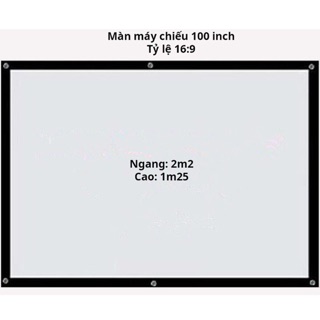 Màn chiếu PVC 100 Inch tỷ lệ 16:9