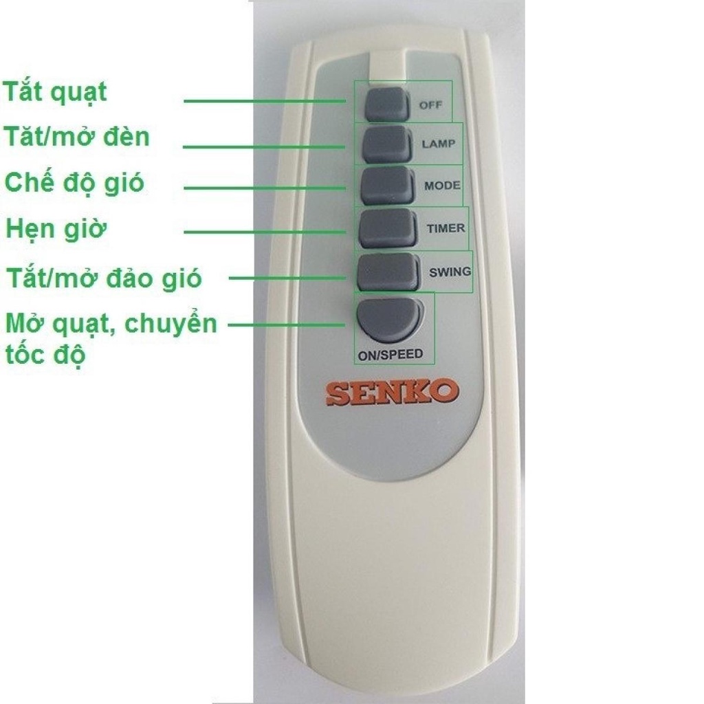 Quạt treo tường điều khiển từ xa Senko TR1628 thay thế TR828- BH 24 Tháng- Tuấn Yến TPHCM