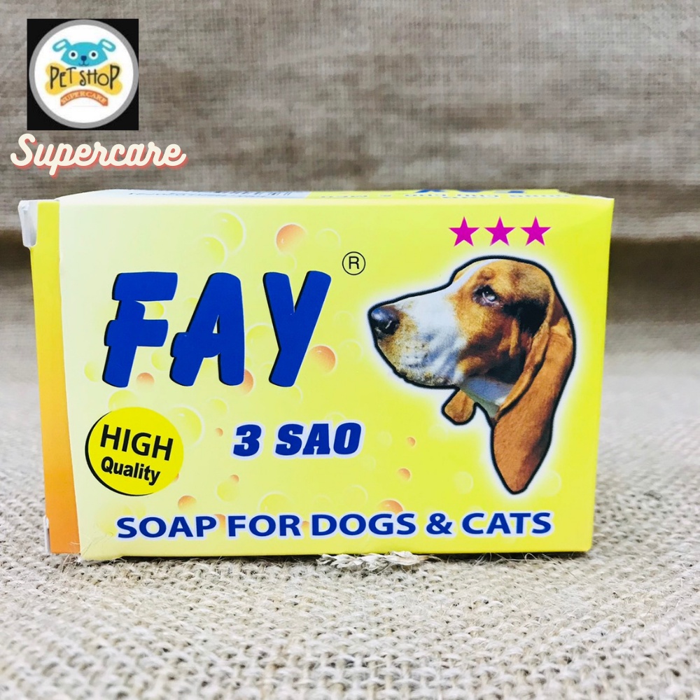 Xà Phòng Tắm Fay 3 Sao - Ve Ghẻ, Mượt Lông Da Chó Mèo