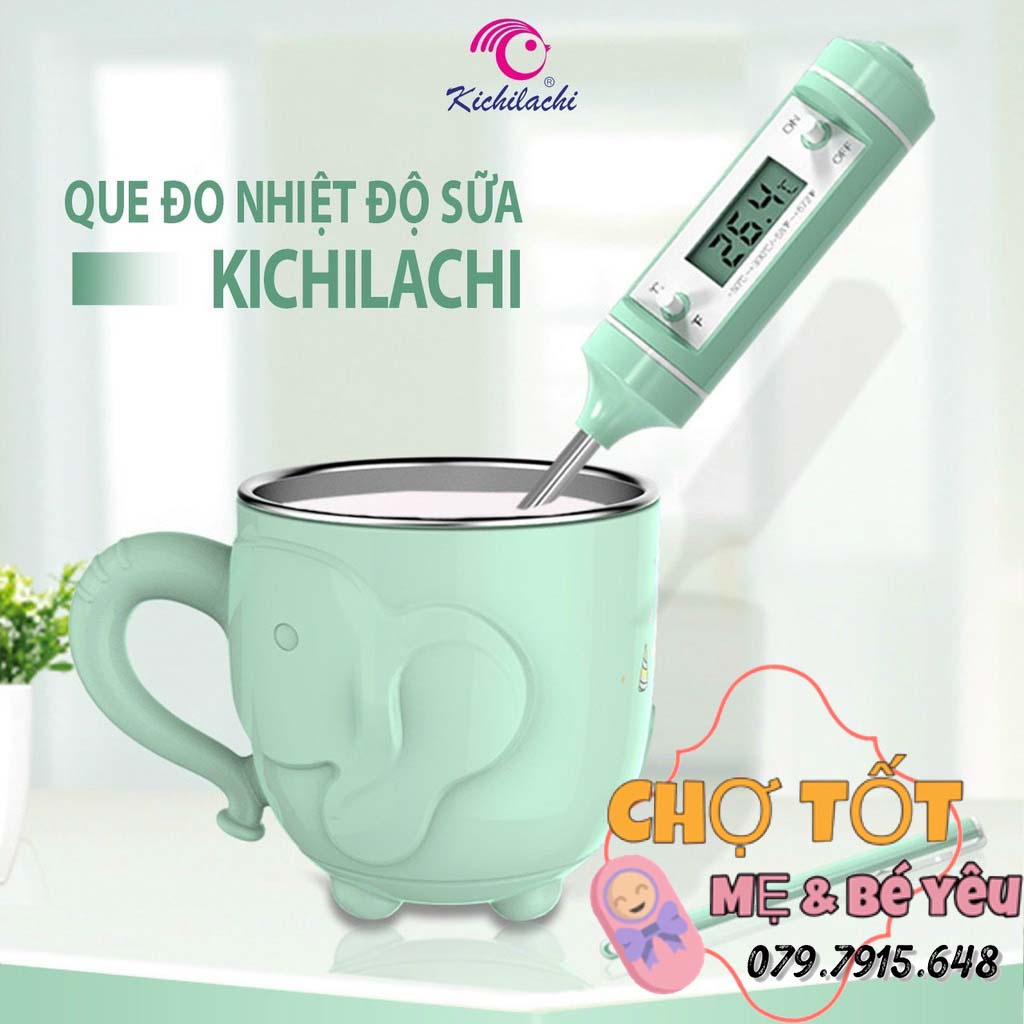 Nhiệt kế điện tử đa năng đo sữa, nước, thức ăn Kichi