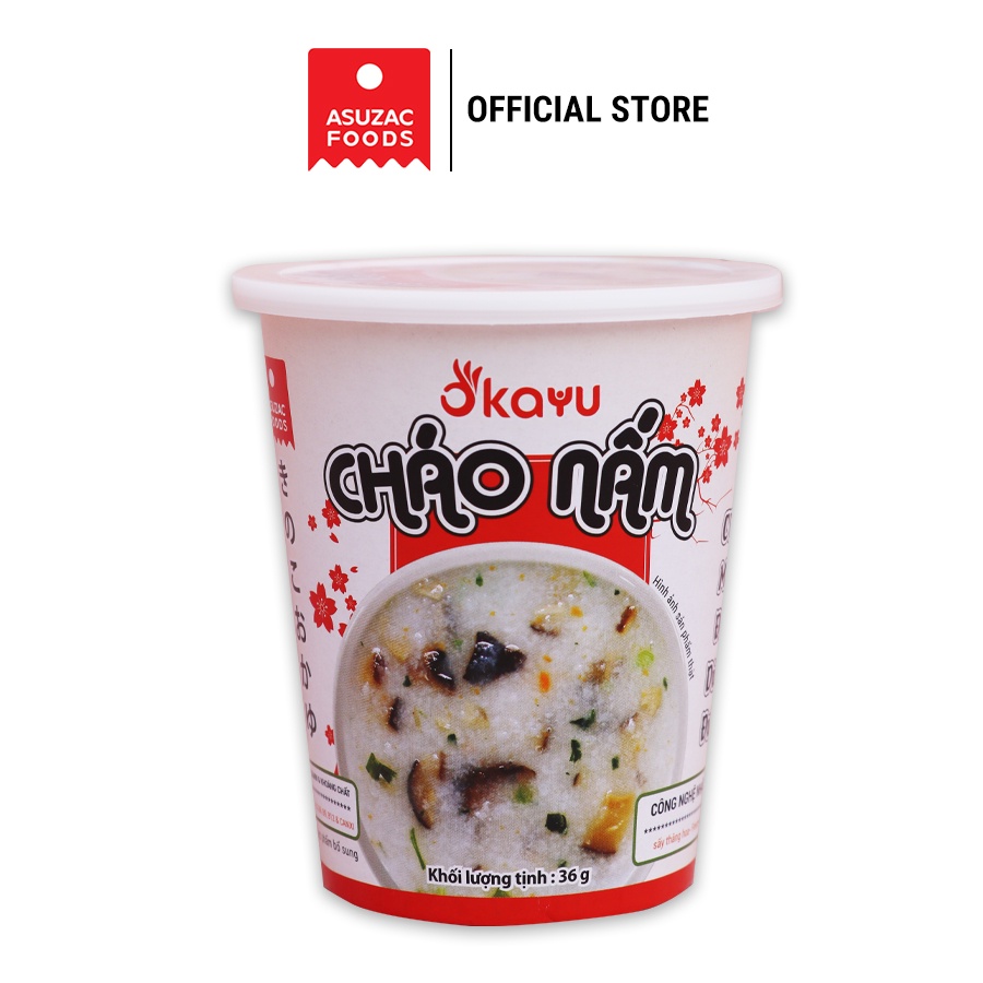 Cháo nấm ăn liền Asuzac ly 36g