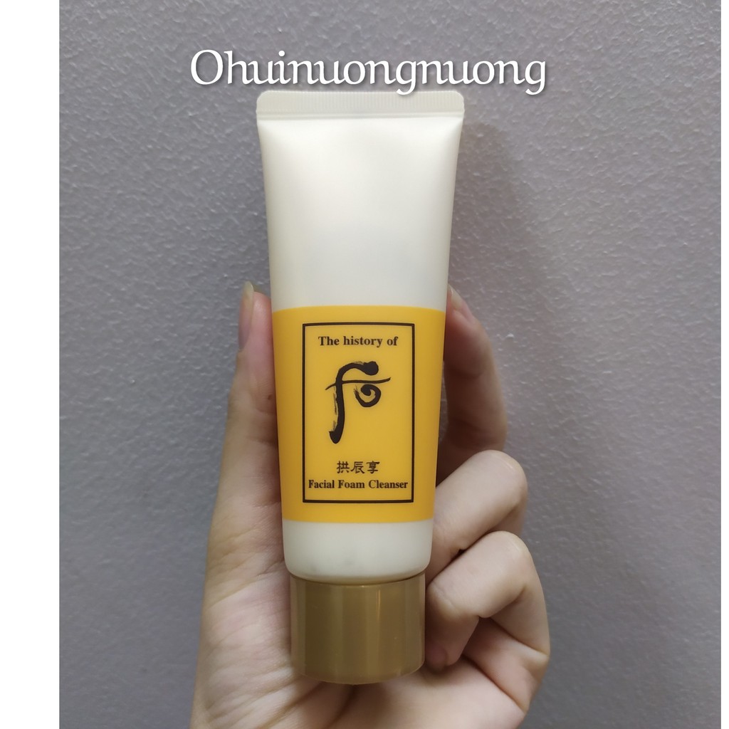 🔥🔥date 2024🔥 Tuýp sữa rửa mặt whoo vàng 40ml