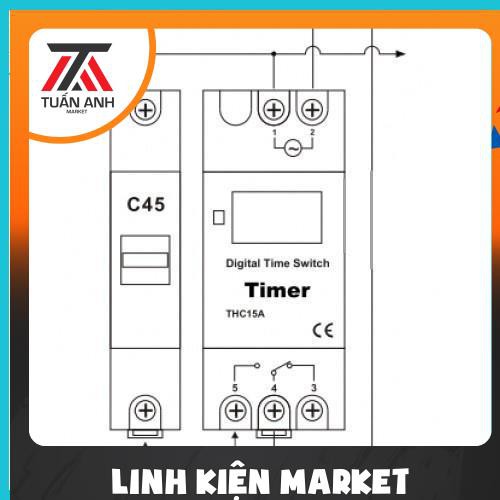 Công tắc hẹn giờ theo thời gian thực THC15A